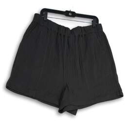 Madewell Womens Gray Elastic Waist Slash Pocket Pull-On Chino Shorts Size XL