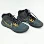 Nike Kyrie Flaptrap 4 Black Metallic Gold Men's Shoes Size 9.5 image number 3