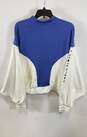 Adidas Womens Karlie Kloss Blue White Long Sleeve Full Zip Cover-Up Jacket Sz M image number 2