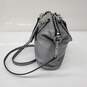 Coach Metallic Silver Leather Crossbody Shoulder Bag image number 2