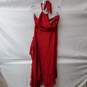 Free People Red Sleeveless Wrap Around Maxi Dress Size S image number 1