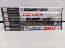 5pc Bundle of Assorted PlayStation 2 Video Games alternative image