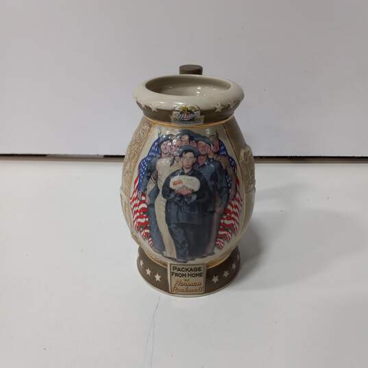 Miller Brewing Company Norman Rockwell The Saturday Evening Post Collection Package From Home Beer Stein image number 1