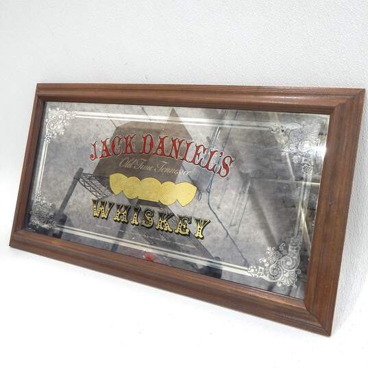 Vintage Jack Daniel's Whiskey Mirror Advertising Barware Sign Man Cave Bar Decor image number 2