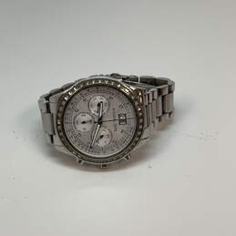 Designer Michael Kors Silver-Tone Round Dial Chronograph Analog Wristwatch alternative image