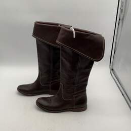 Frye Womens Riding Boots Paige 77061 Pull On Knee High Brown Leather Size 6 B