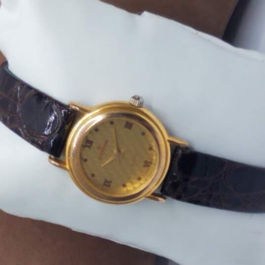 Grovana 3033-1 Gold Tone Vintage Swiss Watch image number 4
