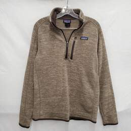 Patagonia MN's Better Heathered Brown Half Zip Pullover Size L