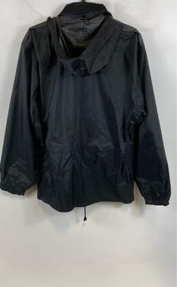 Harley-Davidson Mens Black Pockets Hooded Long Sleeve Rain Coat Size Medium alternative image