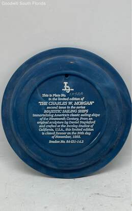 Charles W Morgan Blue Ship Collector Plate#0593A alternative image