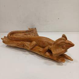 Wood Carved Lizard