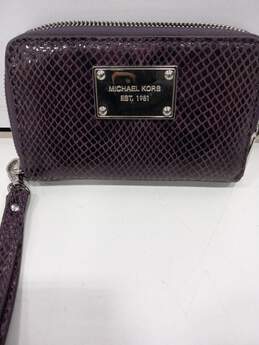 Michael Kors Women's Purple Leather Wallet