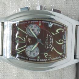 Elini New Yorker B-964 Brown MOP & Stainless Steel Multi-Dial Watch