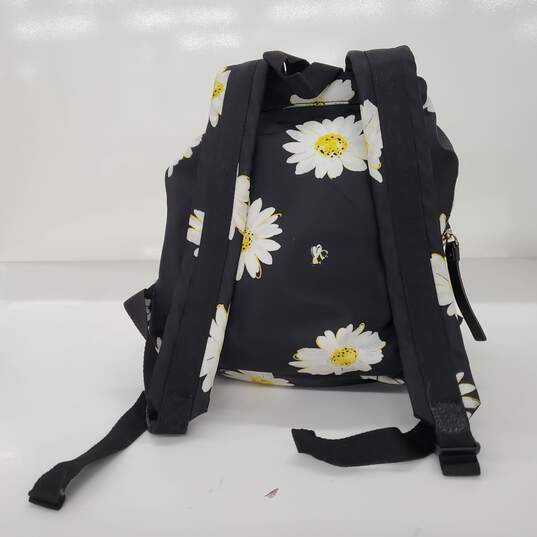 Kate Spade Daisy Flower Black Nylon Backpack image number 3