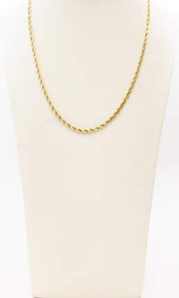14k Yellow Gold Twisted Rope Chain Necklace 19.4g