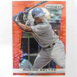 2013 HOF Adrian Beltre Panini Prizm Target Red Pulsar Texas Rangers