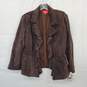 AUTHENTICATED WMNS OSCAR DE LA RENTA SUEDE RUFFLE JACKET SZ 14 image number 1