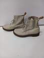 Dr. Martens Women's Pascal Beige Leather Boots Size 10 image number 2