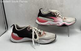 Puma Womens Running Shoes White Black Pink Size 8.5 alternative image
