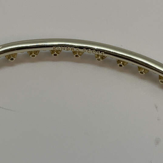 Designer Kendra Scott Gold-Tone Crown Codi Pinch Fashionable Cuff Bracelet image number 4