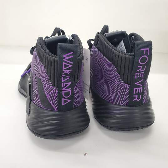 Buy the Adidas Dame 5 Marvel Black Panther Basketball Shoes Youth Size 5