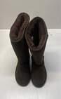 Gypsy Soule Brown Suede Shearling Boots Shoes Women's Size 6 B image number 5
