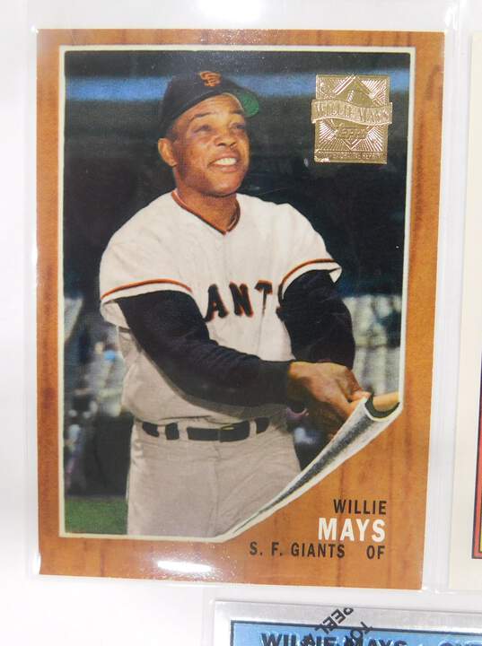 1996 Willie Mays Topps Reprint Cards San Francisco Giants image number 2