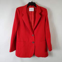 Guinness Women's Red Two-Piece Blazer And Pants SZ 24