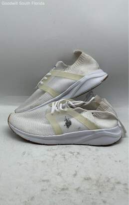 U.S Polo Assn White Unisex Sneakers Size 10