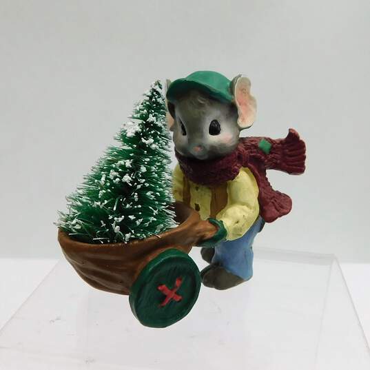 Assorted Vintage Mousekins Christmas Holiday Figurines Decor image number 8