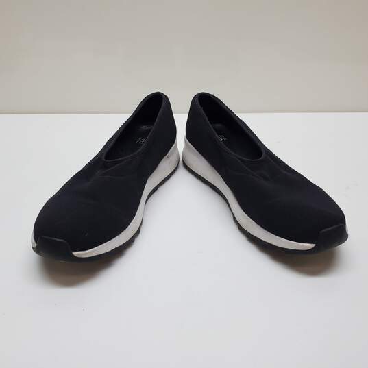 Eileen Fisher Black Stretch Fit Slip On Sneakers Size 7M image number 2