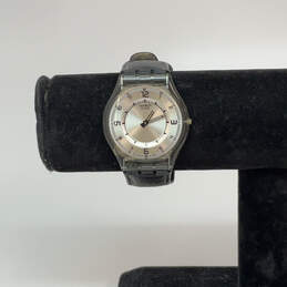 Designer Swatch Silver-Tone Round Dial Adjustable Band Analog Wristwatch