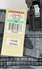 Unionbay Mens Gray Black Camouflage Pockets Flat Front Cargo Shorts Size 34 image number 5
