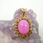 14K Yellow Gold 0.24 CTTW Diamond & Star Ruby Pendant 3.3g image number 1