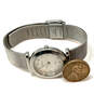 Designer Skagen 107SSSD Silver-Tone Mesh Strap Round Dial Analog Wristwatch image number 2