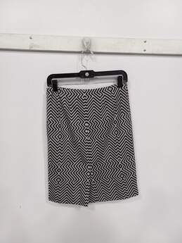 Anne Klein Women's Black/Gray Camellia Skirt Size 4 alternative image