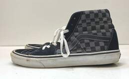 Vans Checkered Canvas High Top Sneakers Black 11.5 alternative image