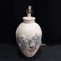 Vintage Underwriters Laboratories Sculptural Egyptian Motif Pottery Lamp image number 1