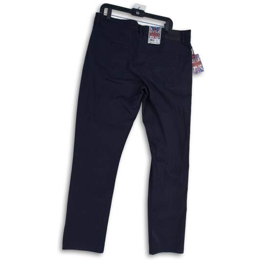 NWT English Laundry Mens Navy Blue Denim Dark Wash Straight Leg Jeans Size 36/32 image number 2