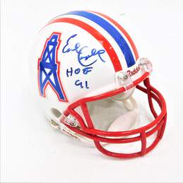 HOF Earl Campbell Autographed Mini-Helmet  Houston Oilers