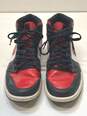 Nike Air Jordan 1 Mid Bred Toe White, Black, Red Sneakers 554724-079 Size 8.5 image number 4