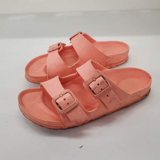 Birkenstock Arizona EVA Peach Slide Sandals Men's Size 5/Women's Size 7 image number 2