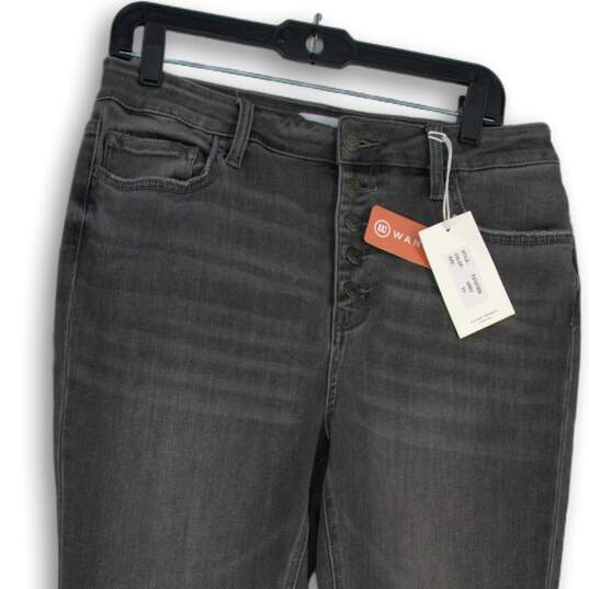 NWT Flying Monkey Womens Gray 5-Pocket Design Skinny Leg Jeans Size 31 image number 3