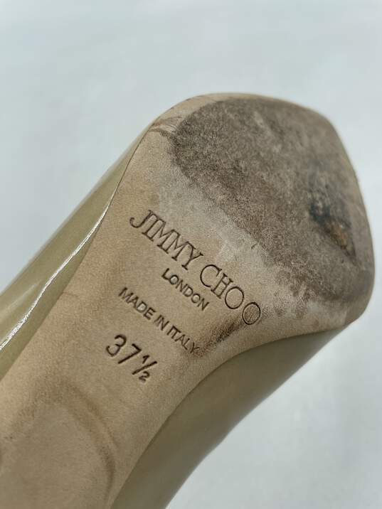 Authentic Jimmy Choo Camel Patent Pumps W 7.5 image number 7