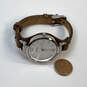 Designer Fossil ES-3060 Round Dial Brown Adjustable Band Analog Wristwatch image number 3