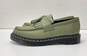 Dr. Martens Adrian Green Leather Tassel Kiltie Loafers Women's Size 9 image number 3