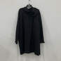 NWT Womens Black Long Sleeve Hooded Open Front Cardigan Sweater Size 22/24 image number 2