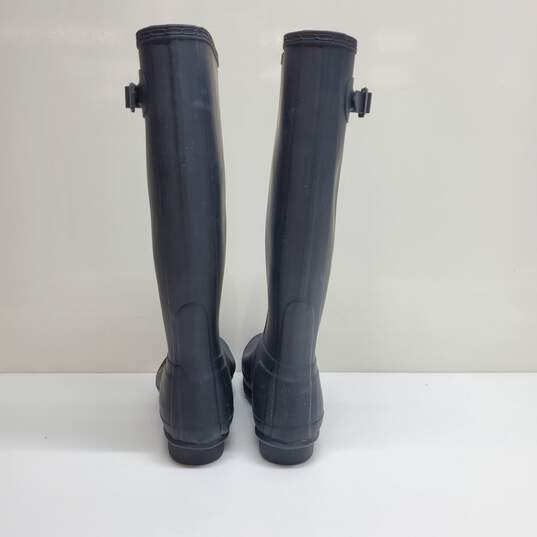 Hunter Original Black Tall Rain Boots Size Women's 7 image number 5