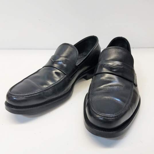 Tod's Leather Loafers Men Size 9.5 Black image number 4