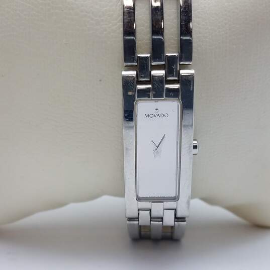 Movado Swiss 84-H5-1400 5 Jewels 14mm WR Sapphire Crystal Analog Ladies Watch 46g image number 6